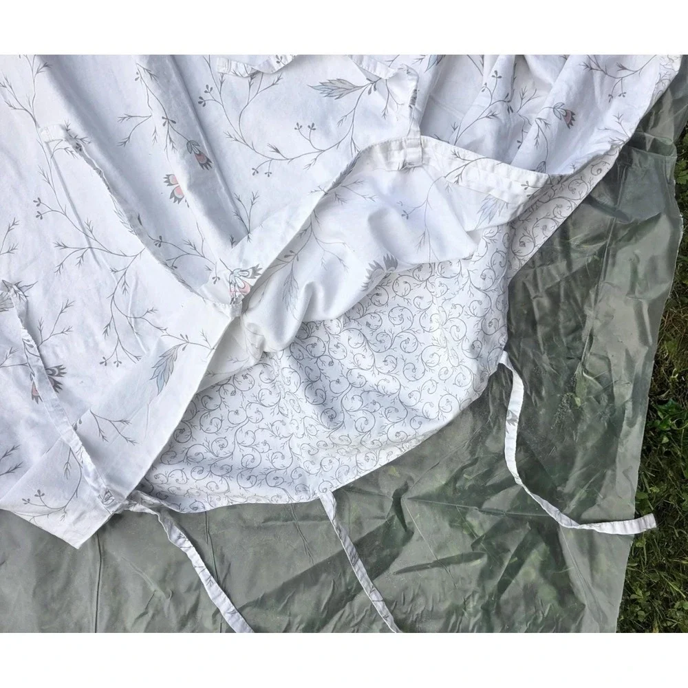 IKEA Alvine Vacker Duvet Cover 80x84 Reversible Floral Cottagecore Cotton